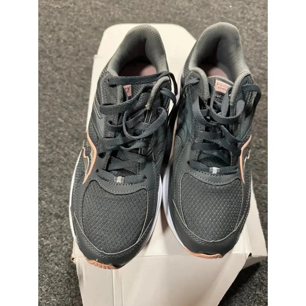 New Ladies Saucony Cohesion 17 Gray Pink Sneakers - Size 8.5